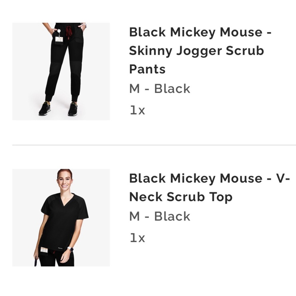 Figs x Disney BLACK Scrub Set - Picture 4 of 4